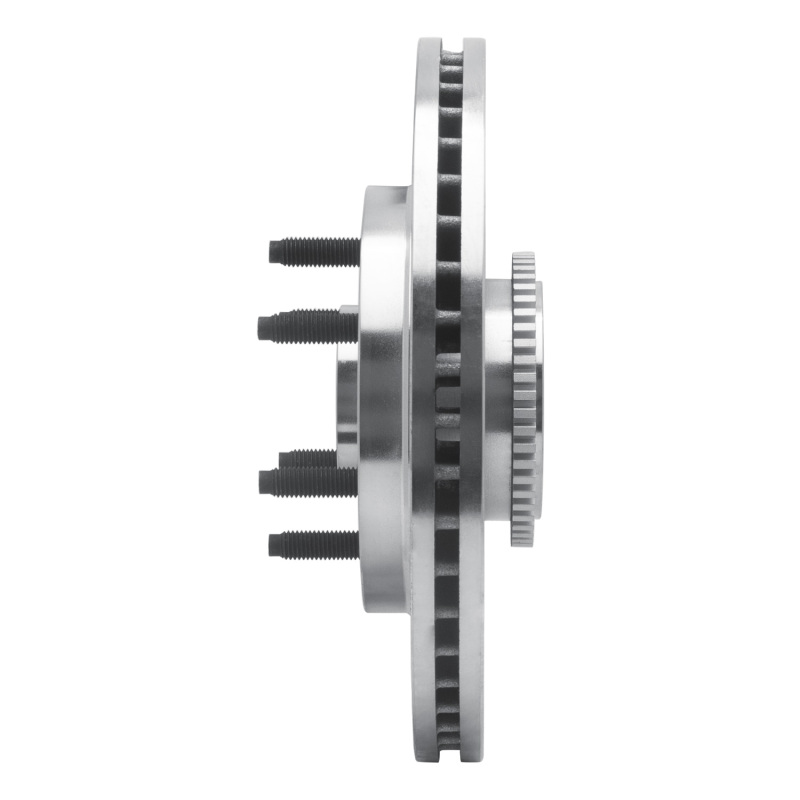 Ford F-150 Brake Rotor (1) - Front Left - R1 Concepts - Drilled & Slotted - Silver - `04-`08